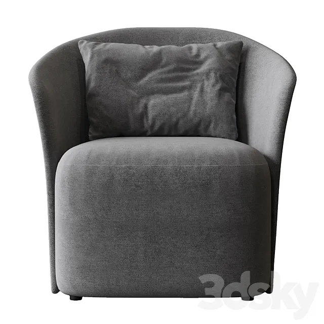 brighten soft armchair 3ds Max