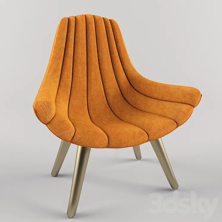 Brigitte Lounge Chair 3DS Max