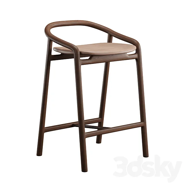 Brioni bar stool by woak 3DS Max Model