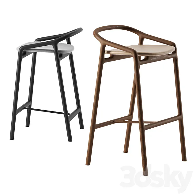 Brioni bar stool by Woak 3DSMax File
