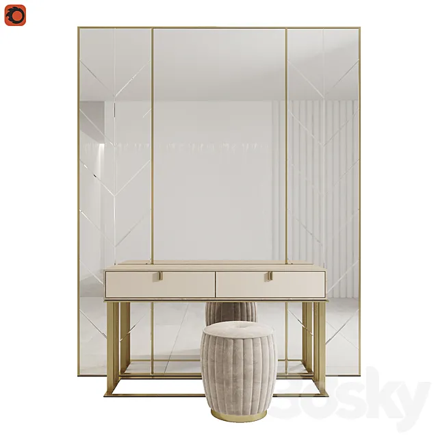 Brisbane Console Table FRATO 3DS Max Model