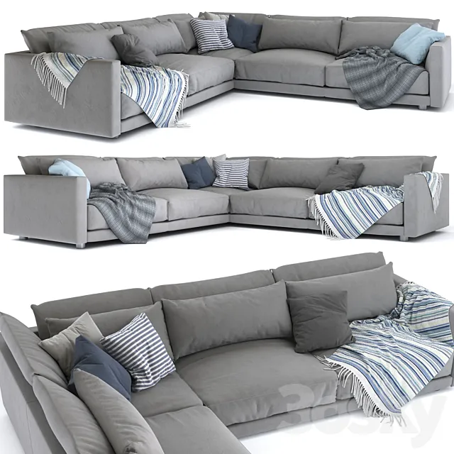 Bristol Poliform corner sofa 3ds Max