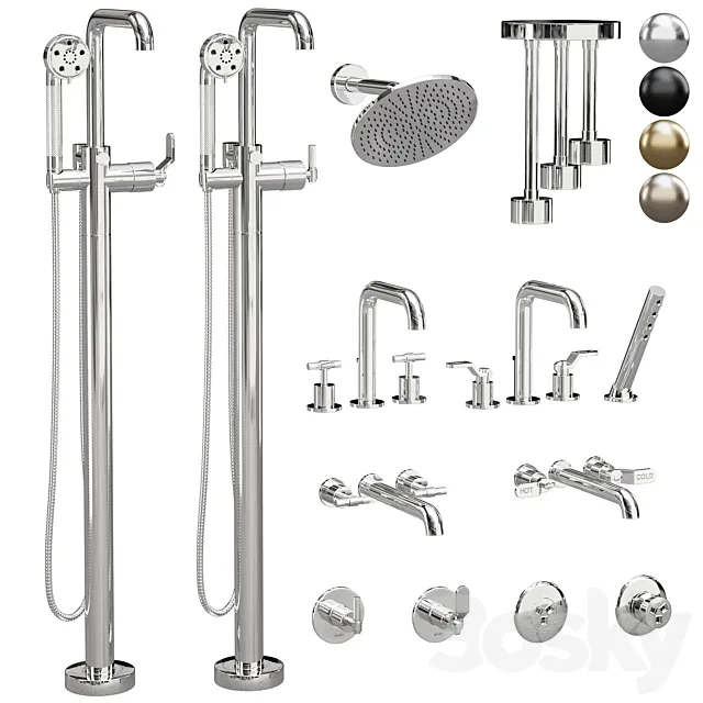 brizo_bathroom_litze_faucet_set 3ds Max