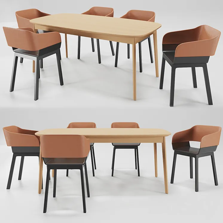 BRL Table and chair 3DS Max