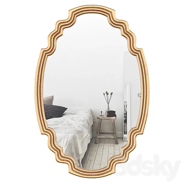 Broadmeadow Accent Wall Mirror ROSP5037 3DSMax File