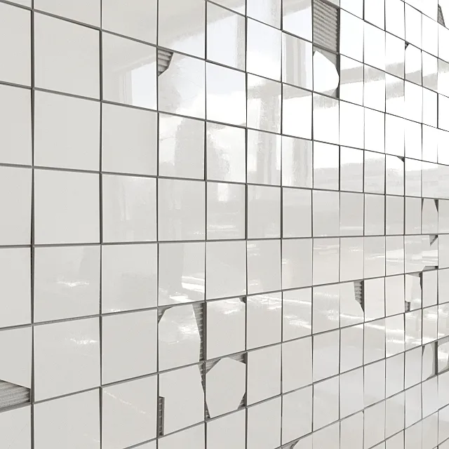 Broken tiles 3ds Max