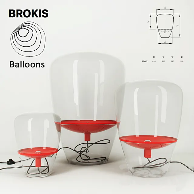 Brokis Balloons 3DS Max Model