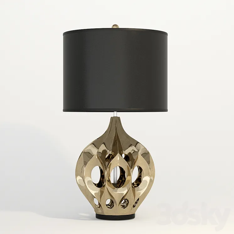 Bronze Table Lamp 3DS Max