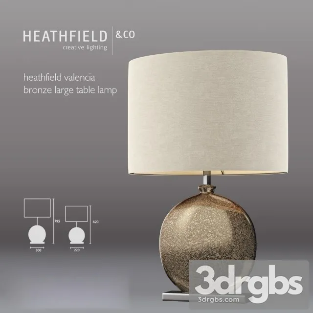 Bronze Textured Ceramic Table Lamp 3dsmax Download