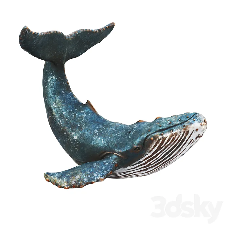Bronze whale 3DS Max Model