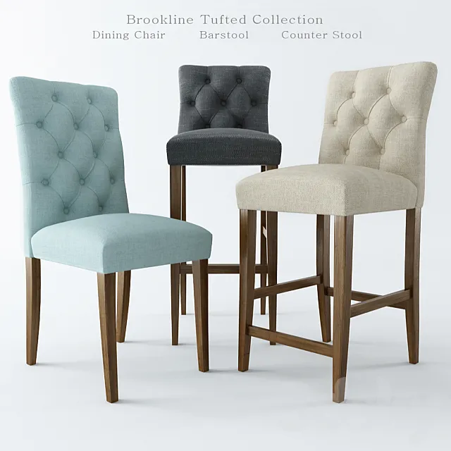 Brookline Tufted Collection 3DSMax File