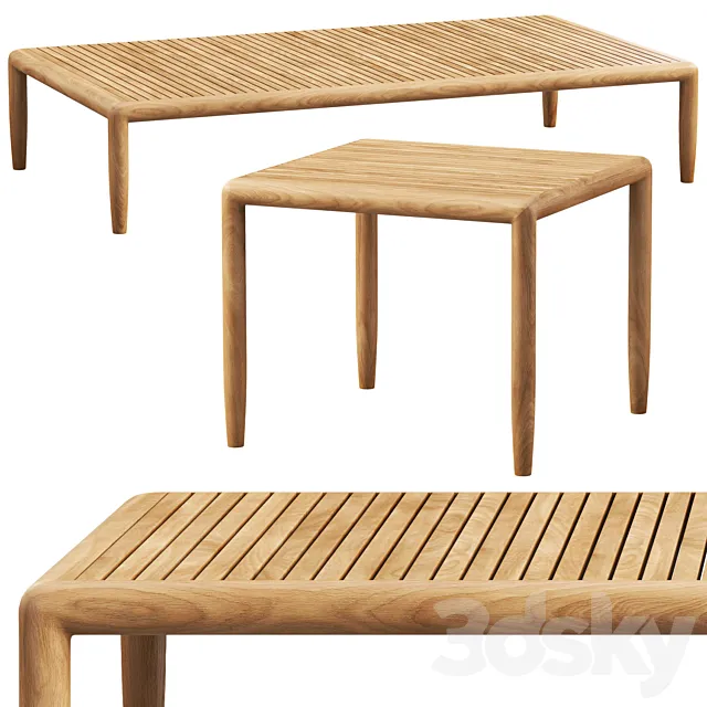 Brown Jordan Maldives coffee tables (2 options) 3ds Max