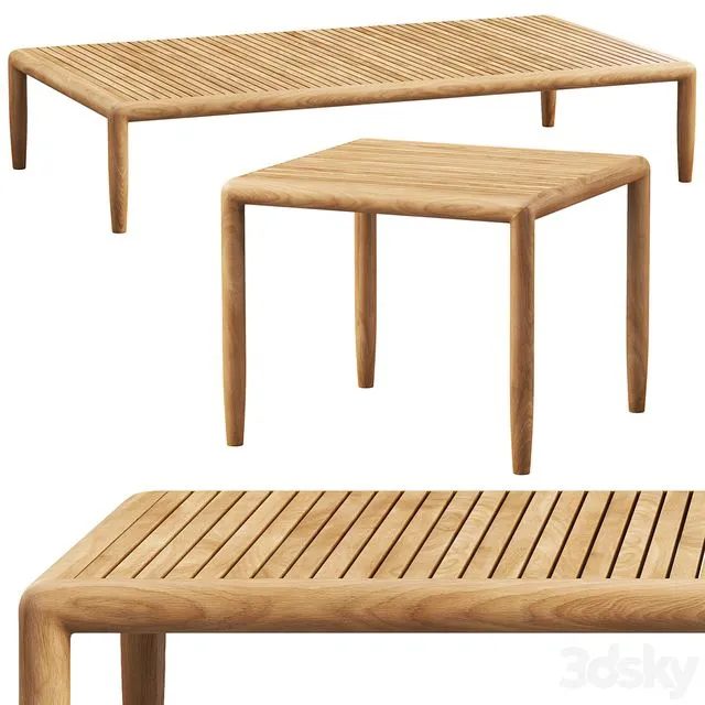 Brown Jordan Maldives coffee tables (2 options) 3dsMax Model