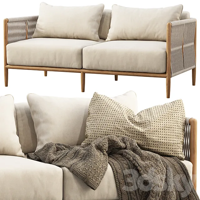 Brown Jordan Maldives Loveseat Sofa 3DS Max Model