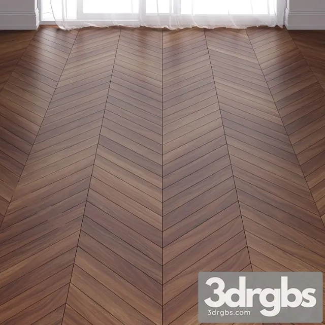 Brown teak wood parquet floor in 3 types 3dsmax Download