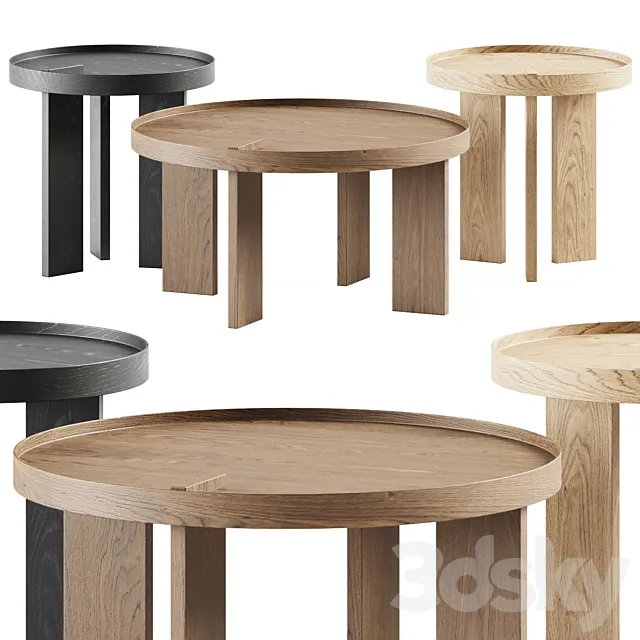 Bruno Coffee Table by TemaHome _ Wooden table 3ds Max