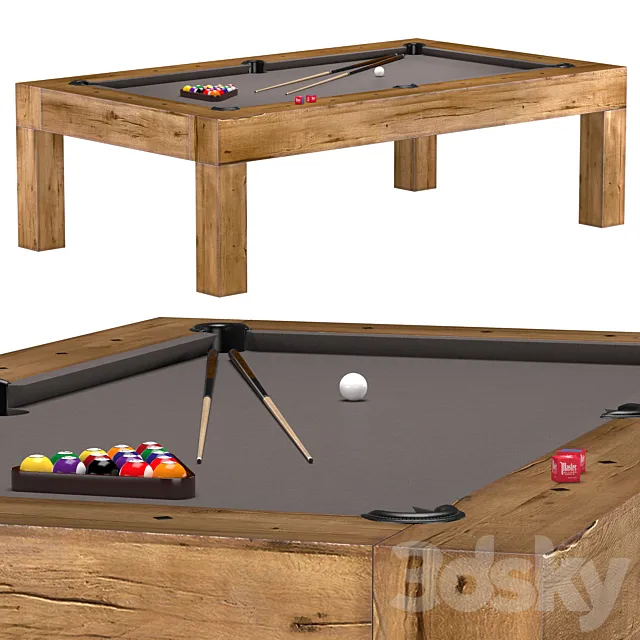 BRUNSWICK PARSONS BILLIARDS TABLE 3ds Max