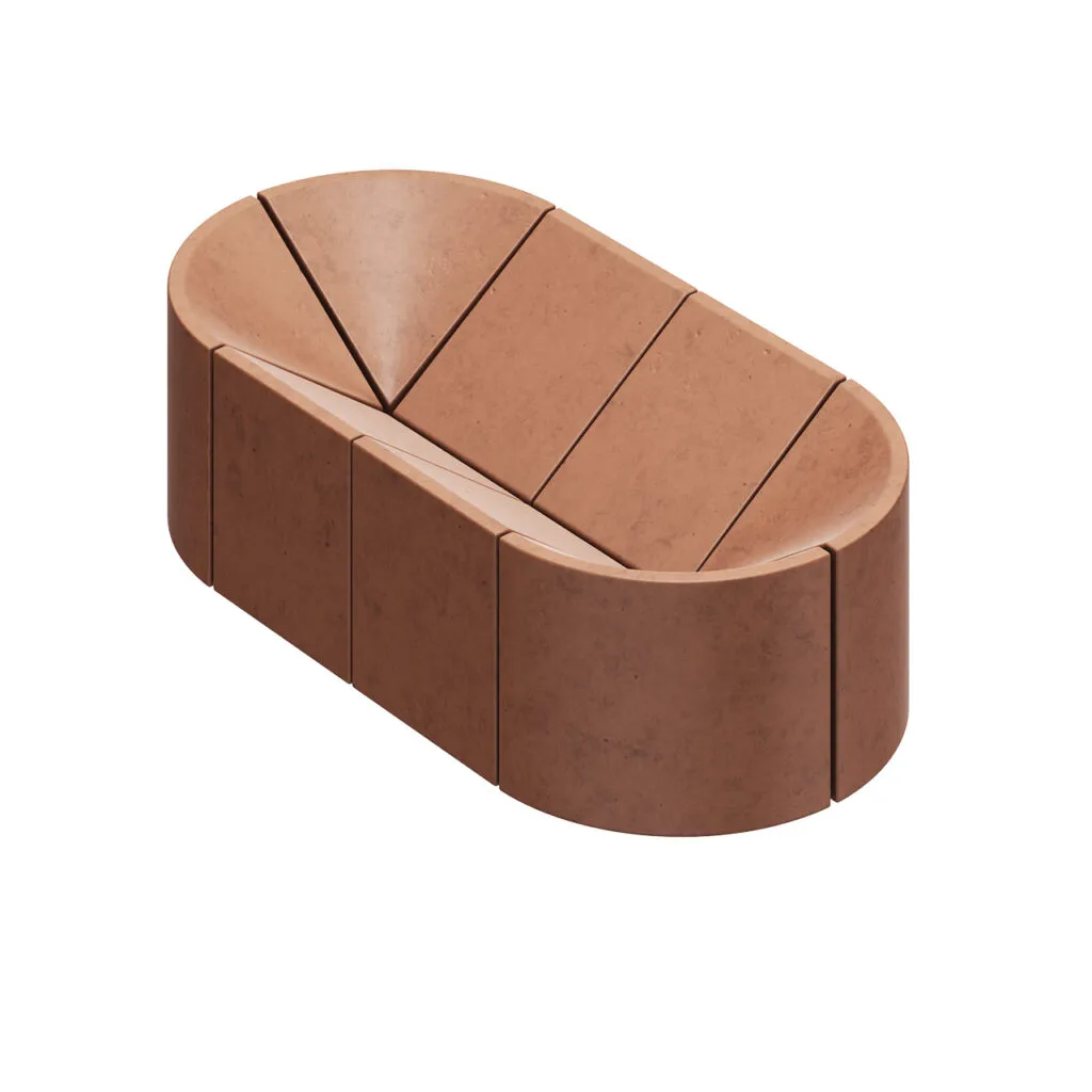 Brut Oval Bowl Sculpture by Origin Made