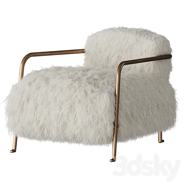 Bruxelles armchair by Baxter 3DS Max Model