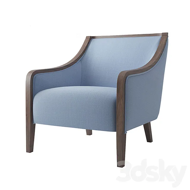 BRYN CHAIR. Crate and Barrel 3ds Max