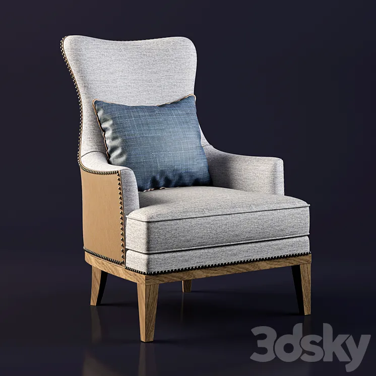 Bryn Wing Chair 3DS Max