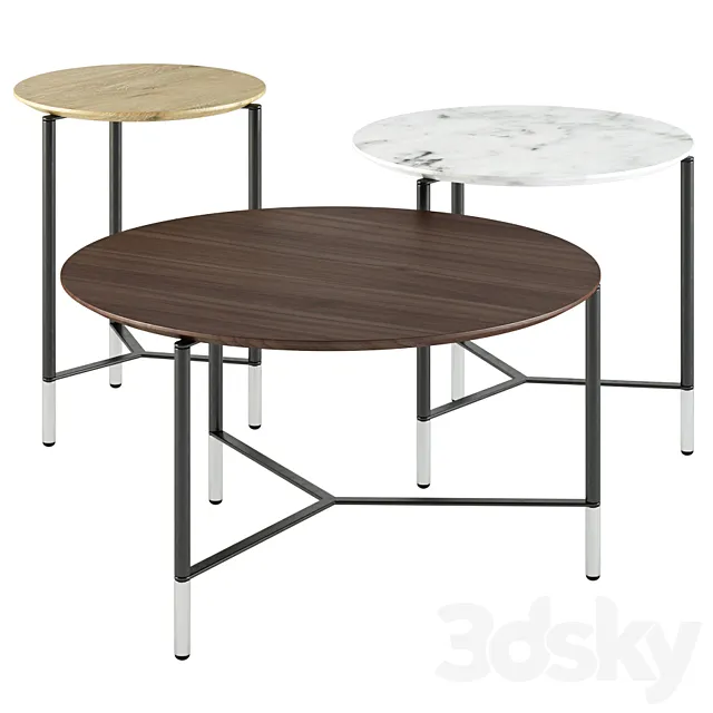 B&T design _ Modest Round Coffee tables 3DSMax File
