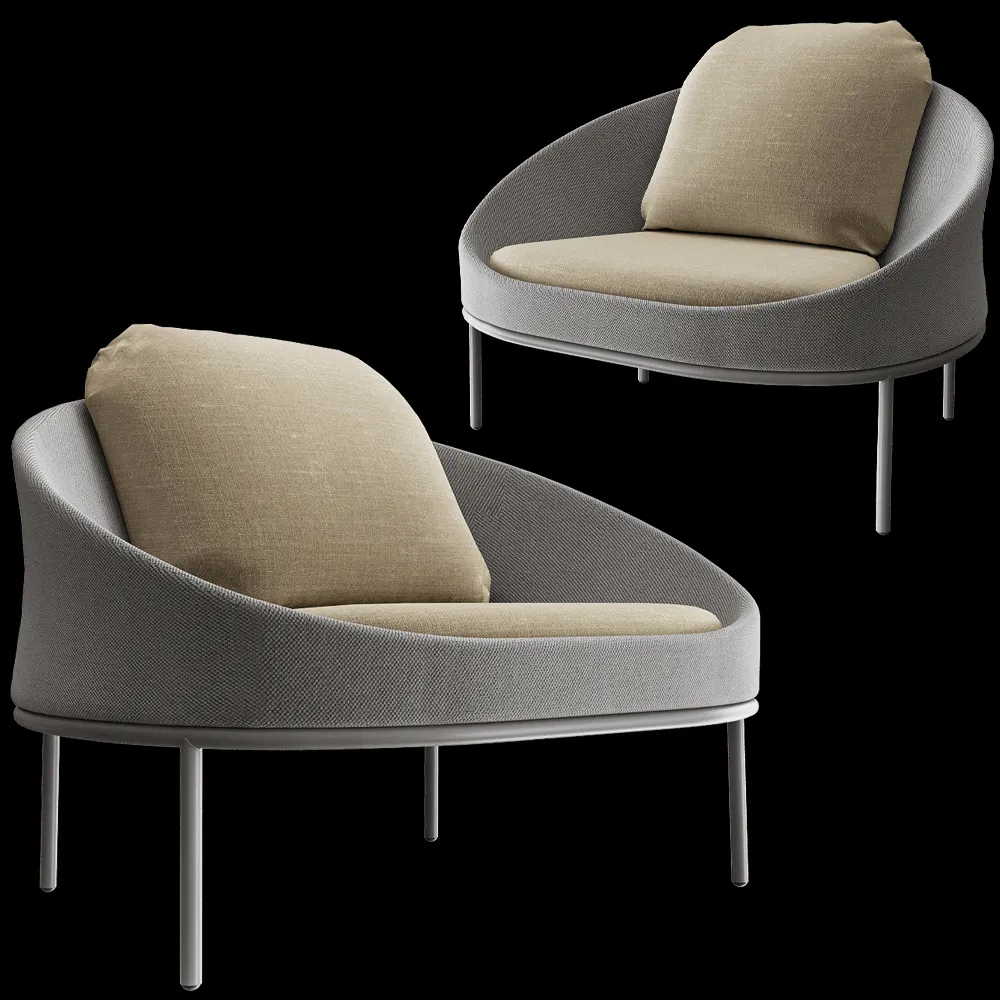 B&T Design – Armchair Dor 3ds Max