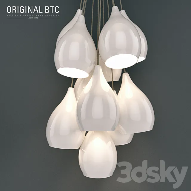 BTC Original Drop One Grouping Of Eleven Pendant Light 3DSMax File