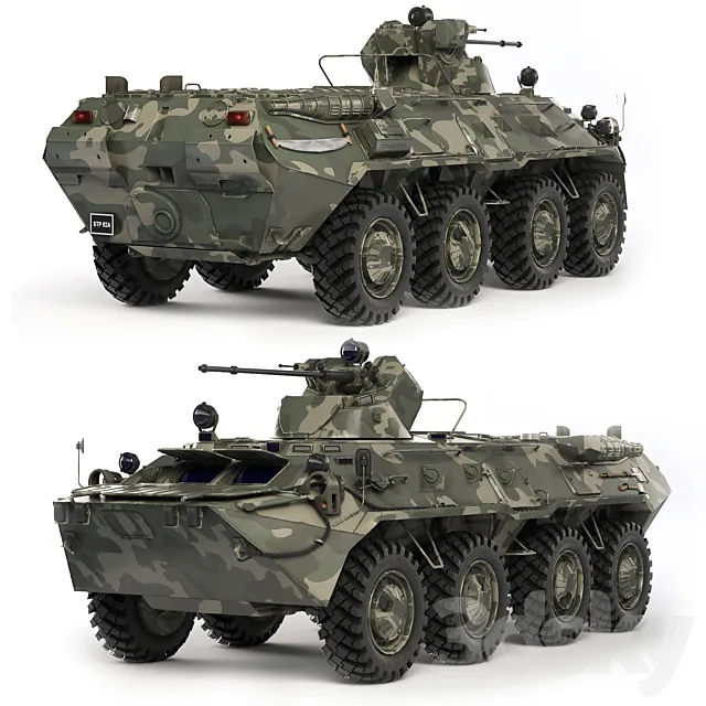 BTR 82-A 2017 3ds Max