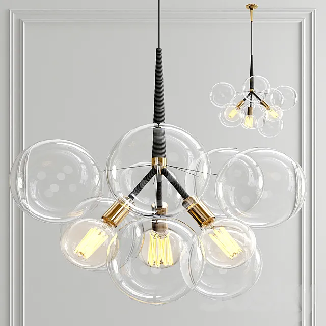 Bubble Chandelier by PELLE 3ds Max