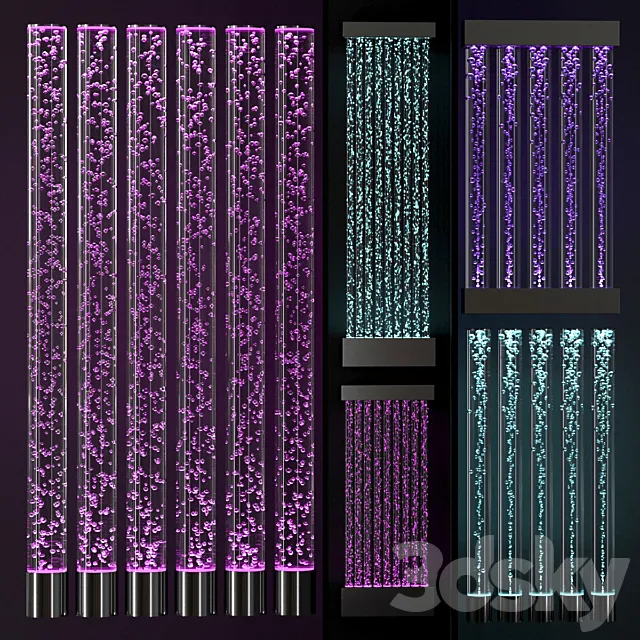 Bubble columns and colonnades 2 3DS Max Model