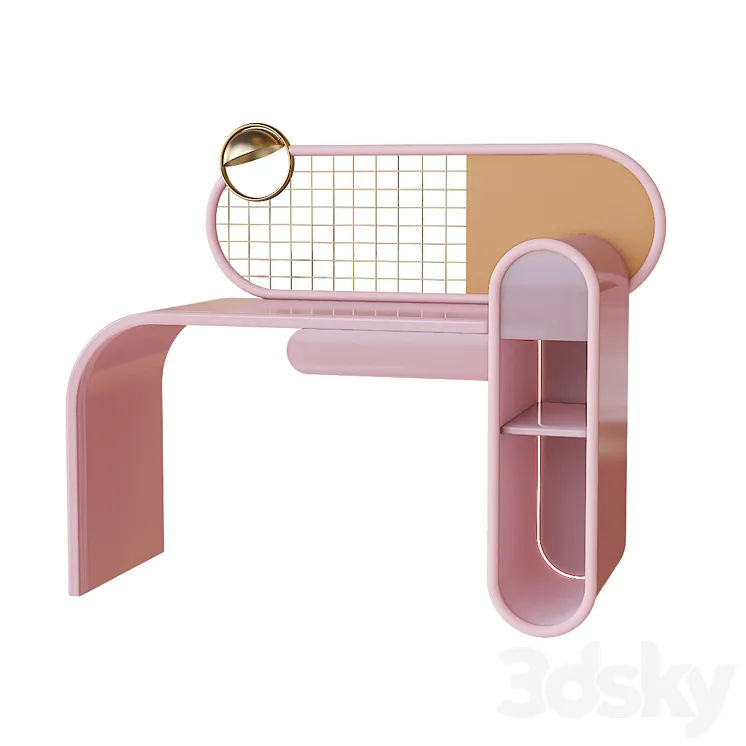 Bubble Gum Desk 3DS Max Model