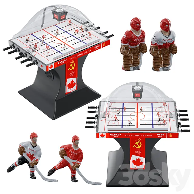 Bubble hockey 3ds Max