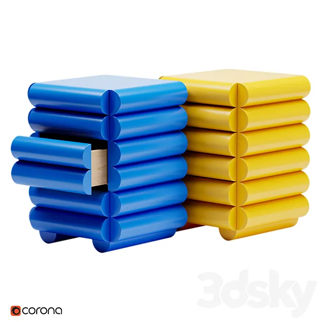 Bubble Side Table 3ds Max