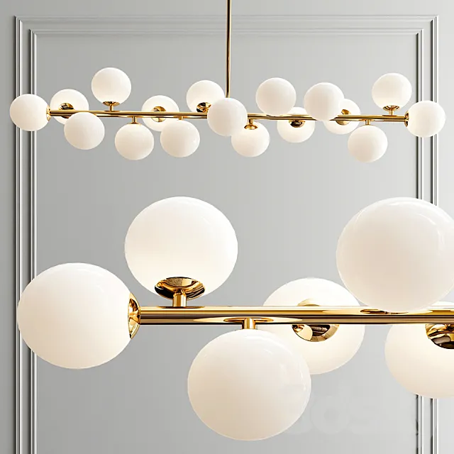 Bubble Stik Cold Chandelier 3ds Max