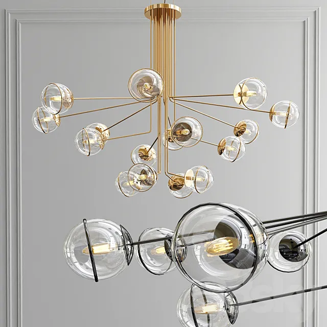 Bubbles Pendant OBB413 3DS Max Model