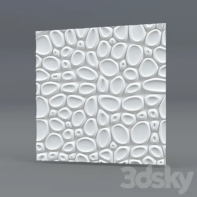 Bubbly panel 3DS Max Model