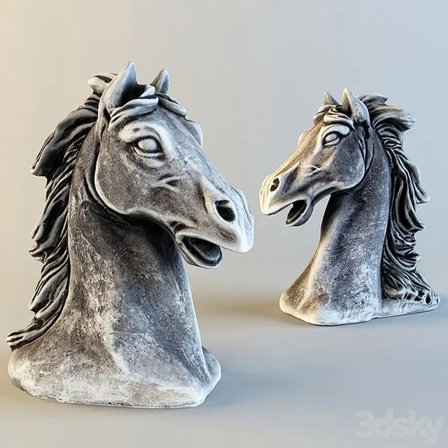 Bucefal decor stone horse figurine 3dsMax Model