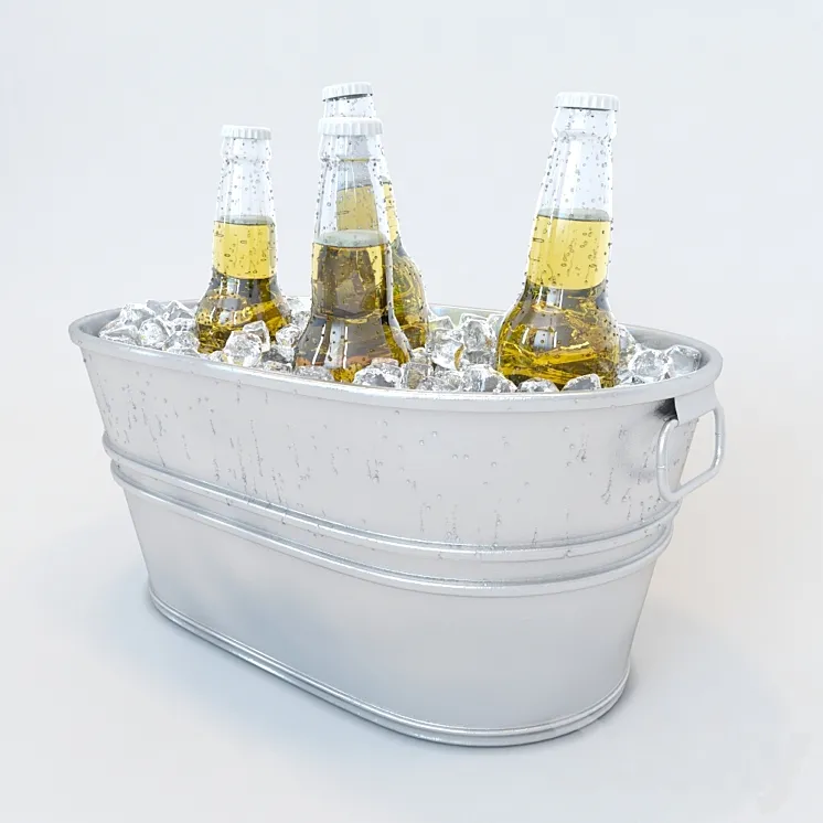 Bucket beer 3DS Max