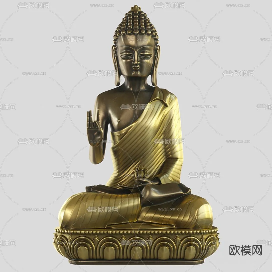 Buddha 3D Model for Decoration – Interior Design – 002