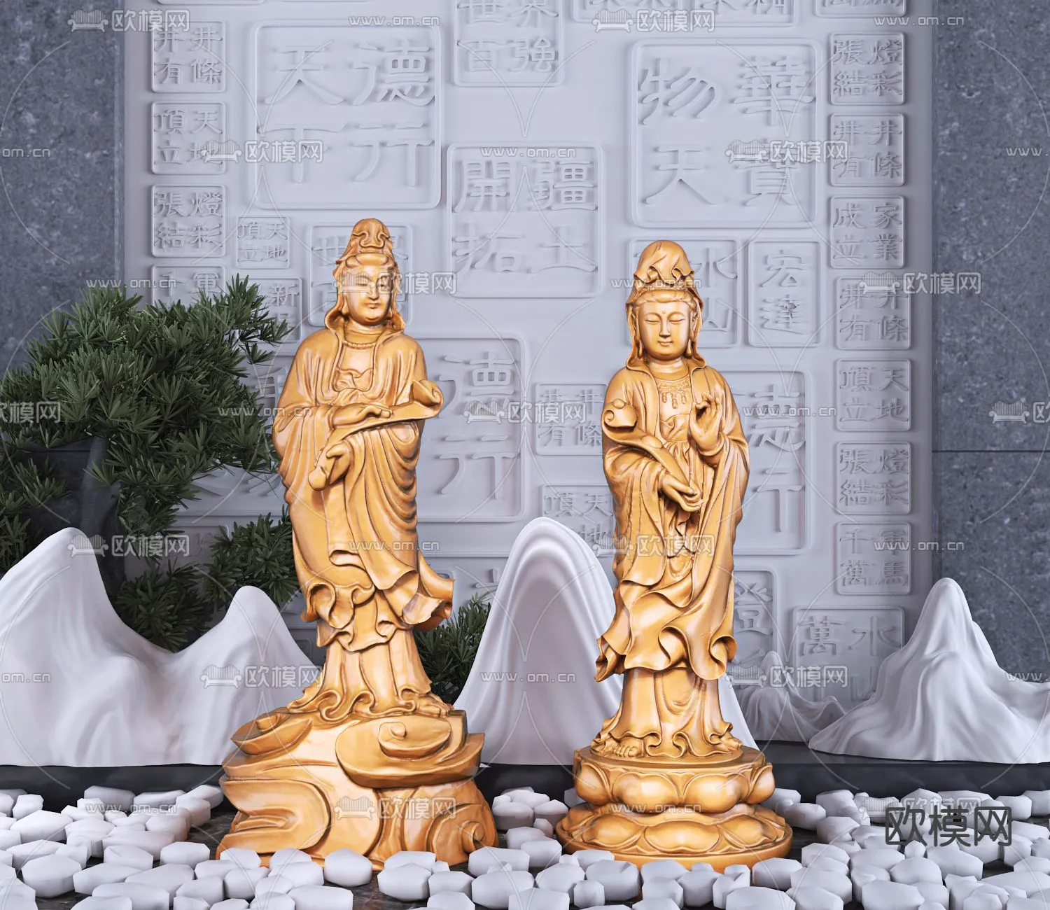 Buddha 3D Model for Decoration – Interior Design – 009