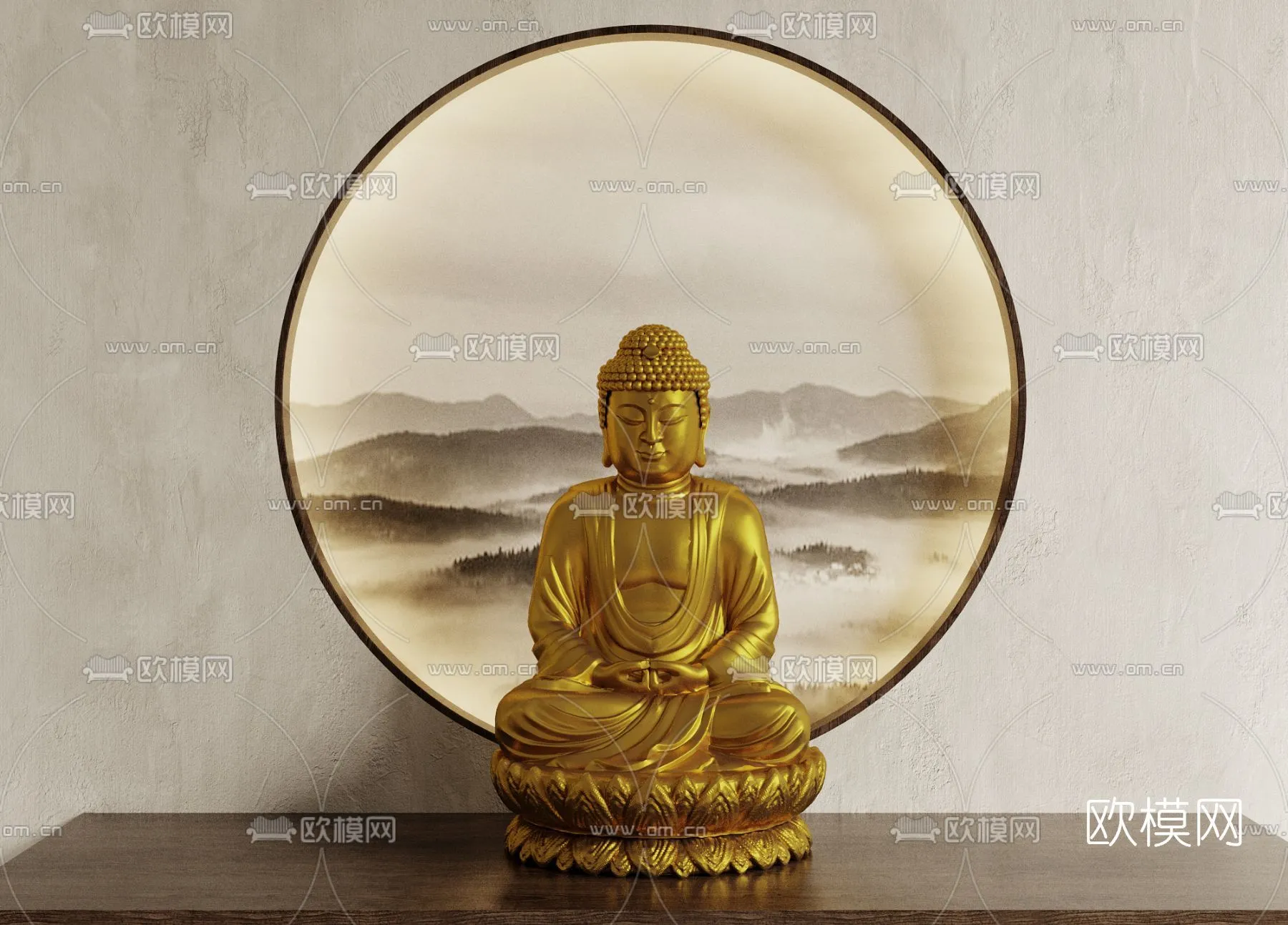 Buddha 3D Model for Decoration – Interior Design – 011