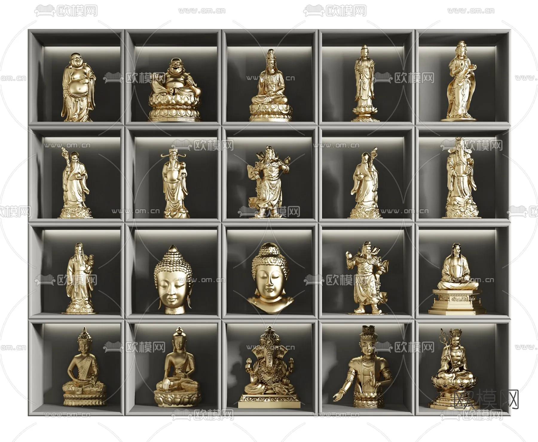 Buddha 3D Model for Decoration – Interior Design – 012