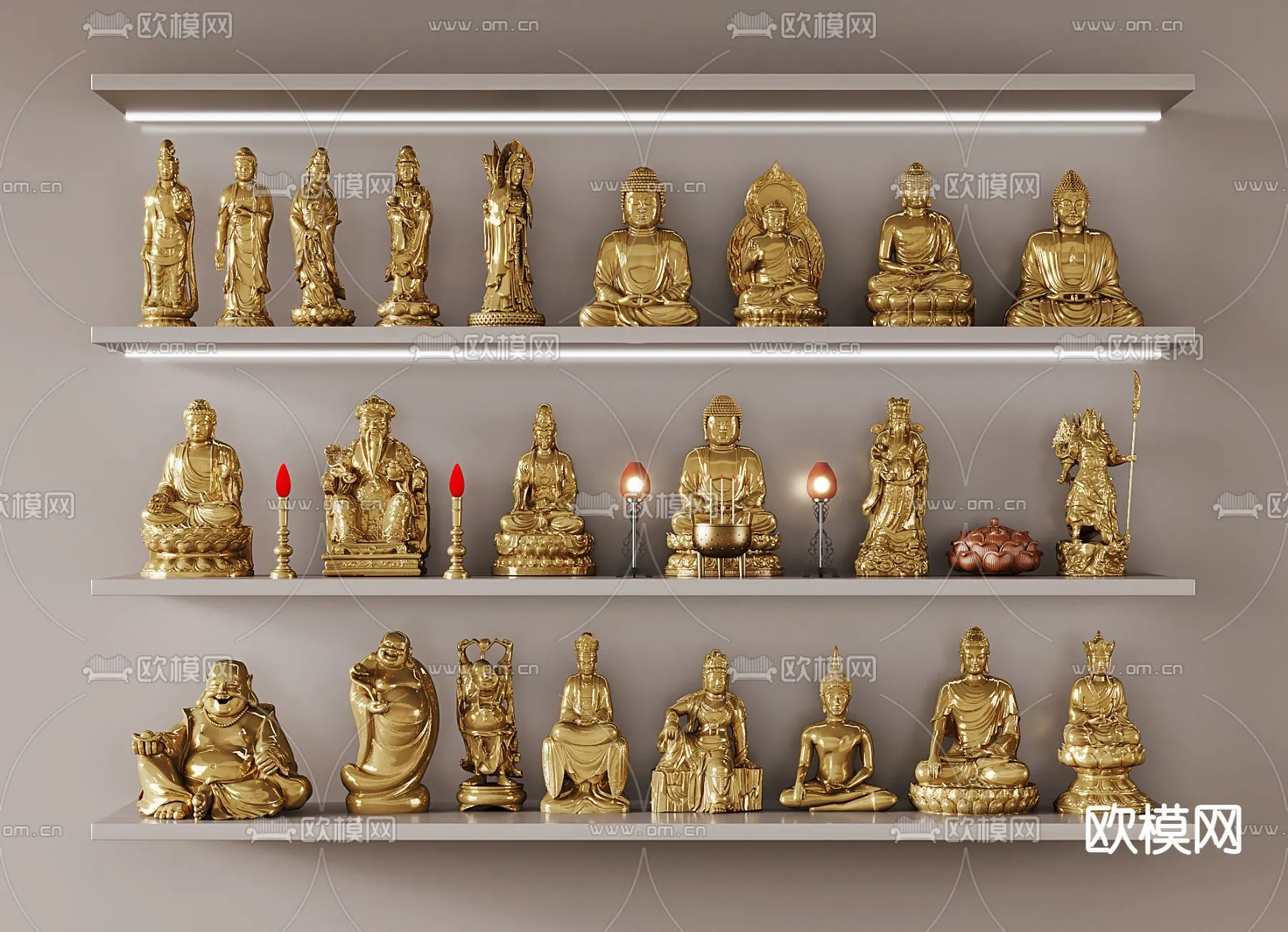 Buddha 3D Model for Decoration – Interior Design – 013