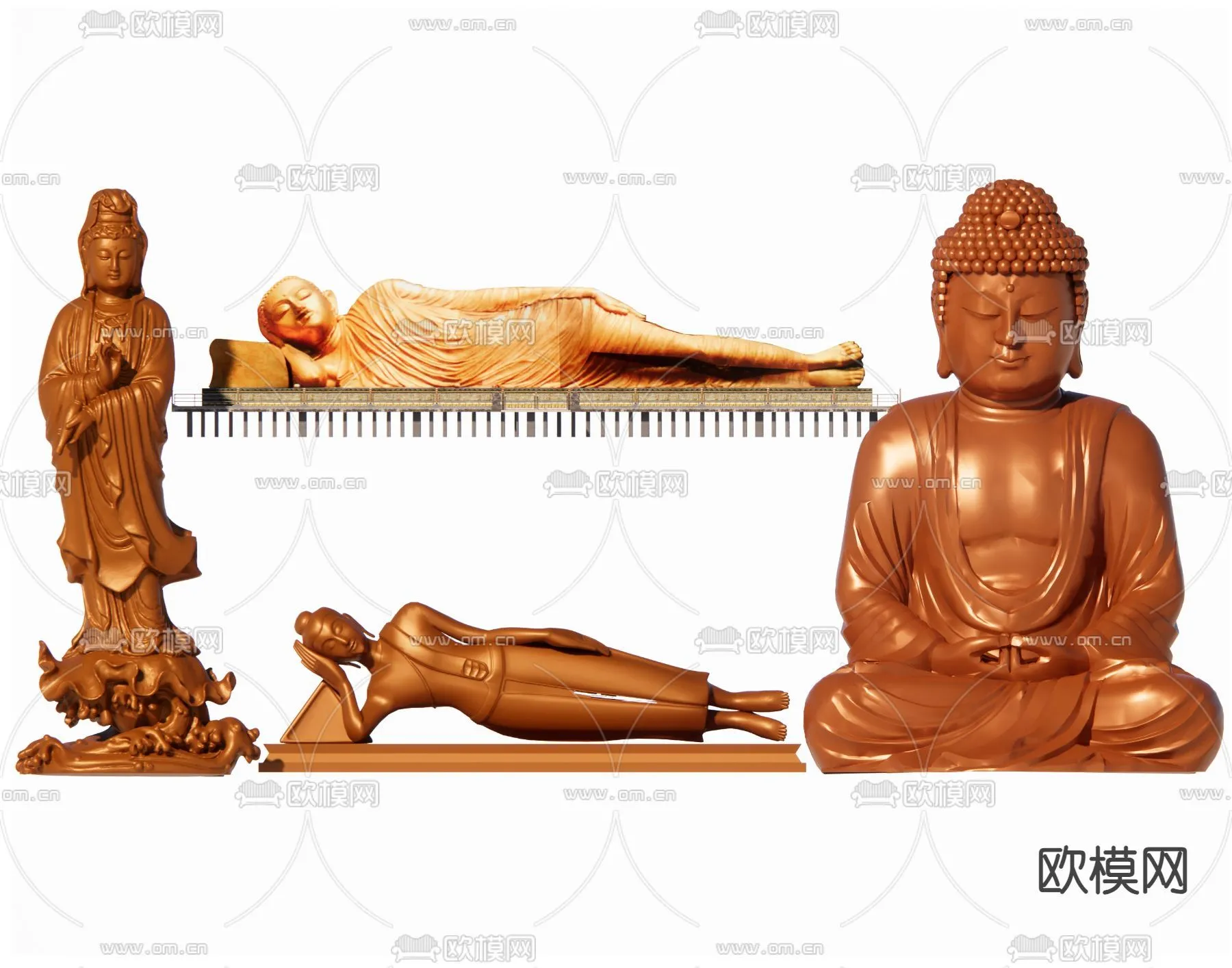 Buddha 3D Model for Decoration – Interior Design – 016