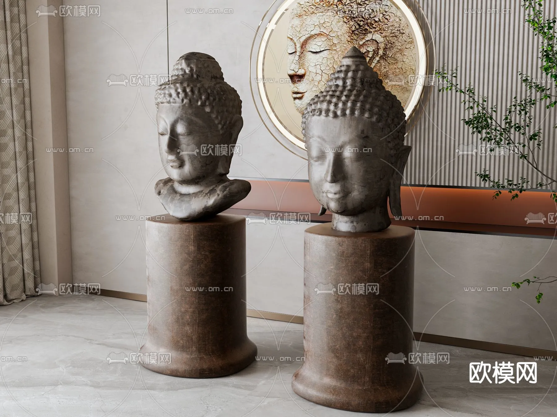 Buddha 3D Model for Decoration – Interior Design – 020