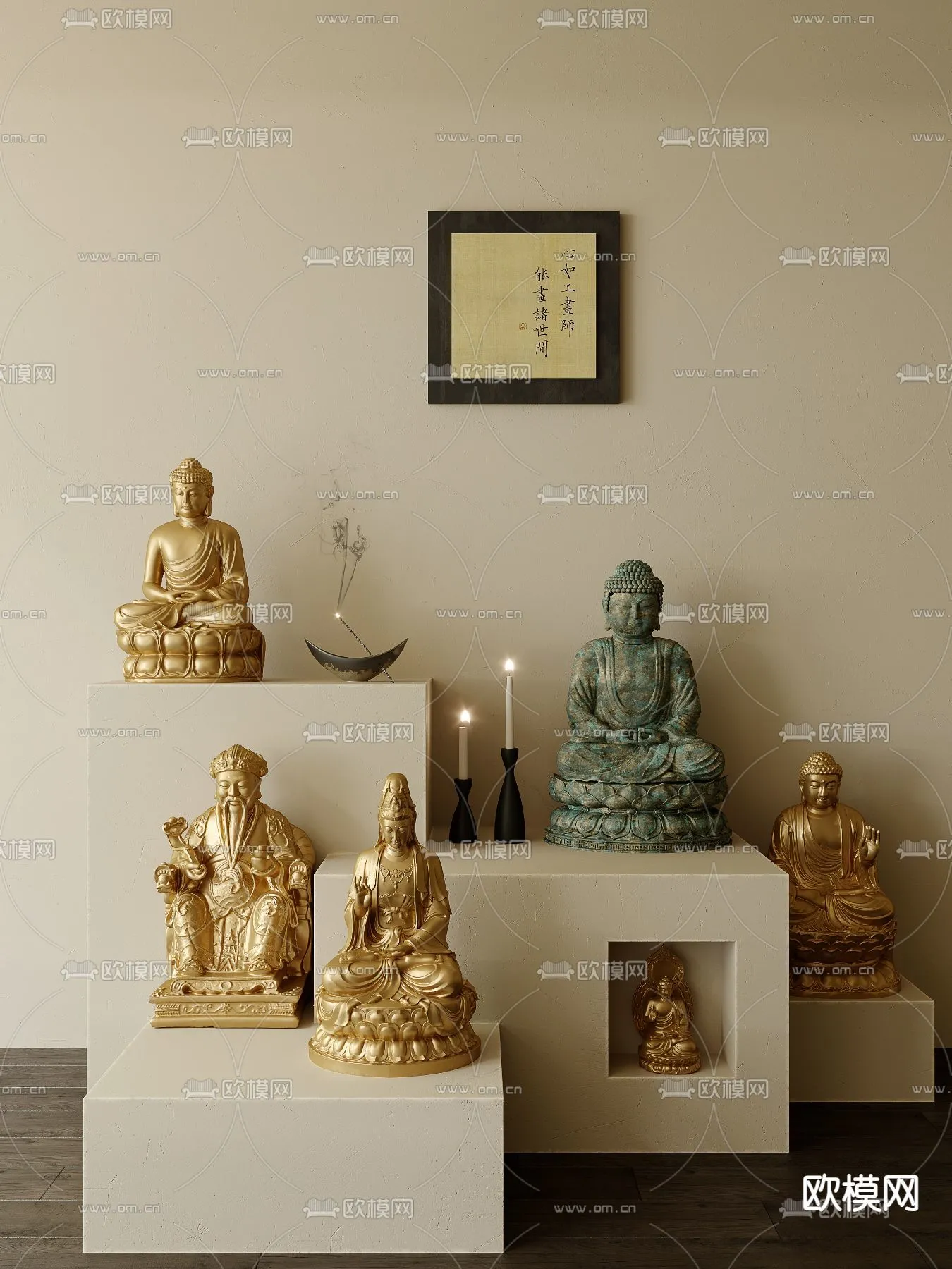 Buddha 3D Model for Decoration – Interior Design – 021