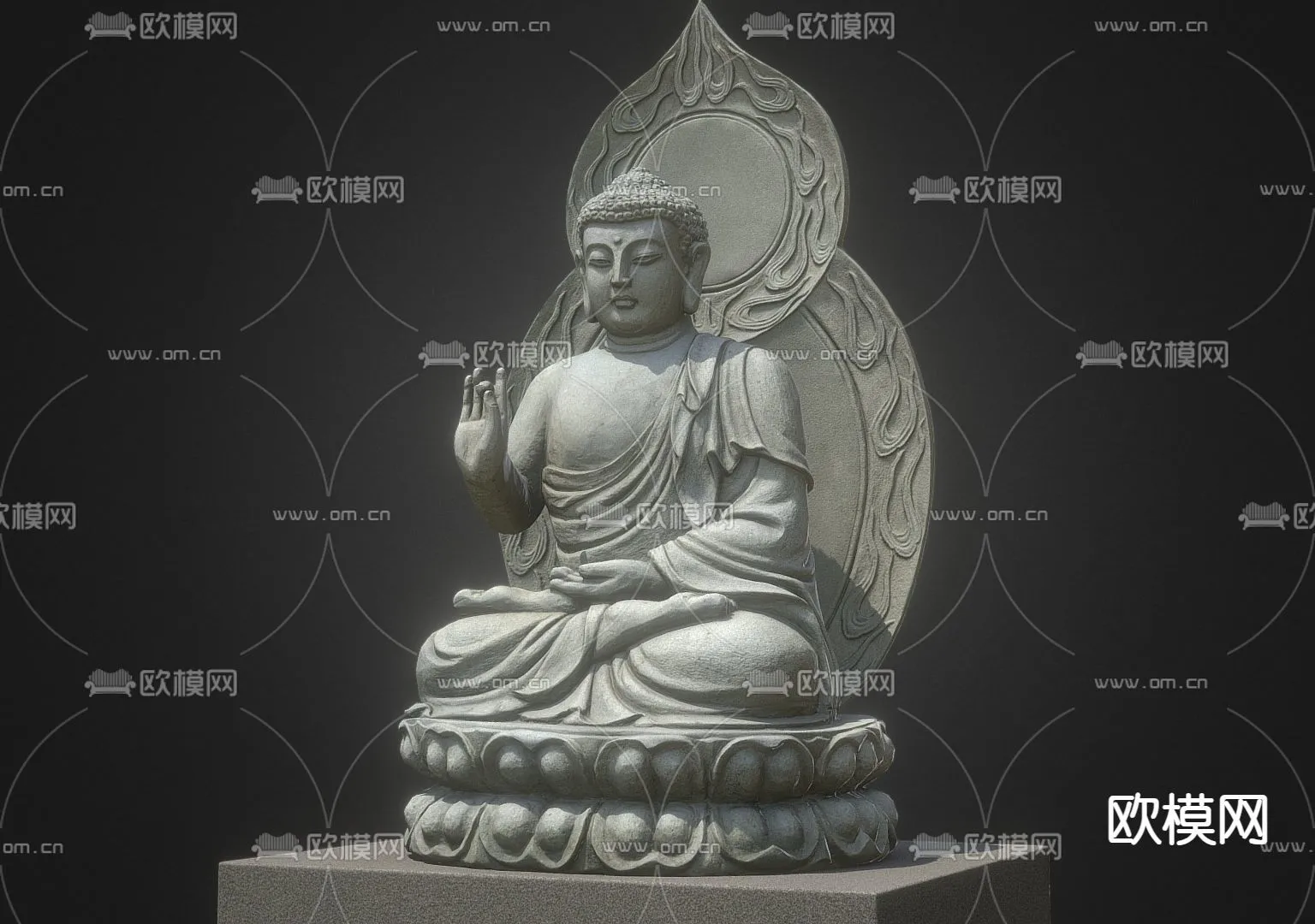 Buddha 3D Model for Decoration – Interior Design – 023