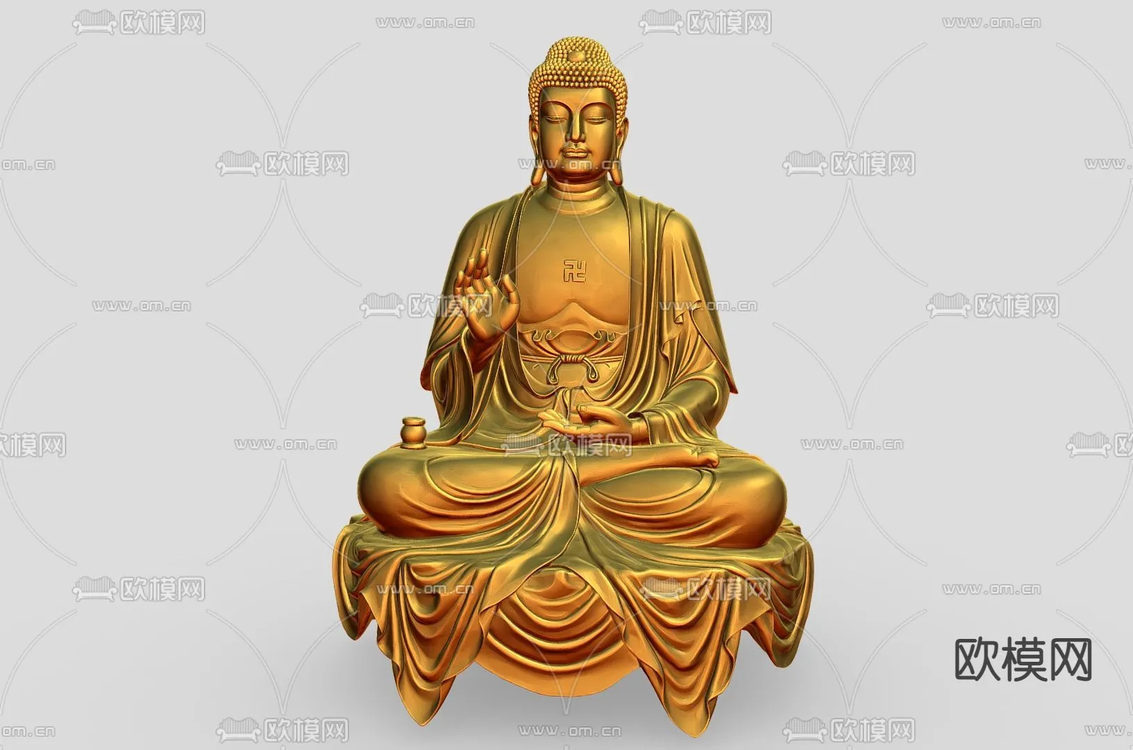 Buddha 3D Model for Decoration – Interior Design – 030