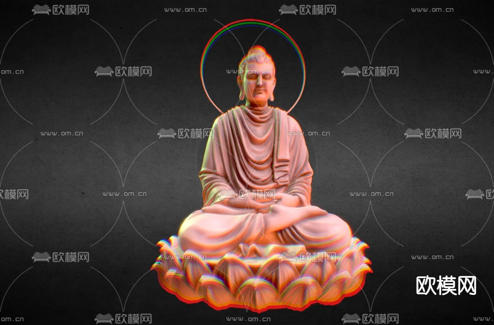 Buddha 3D Model for Decoration – Interior Design – 034